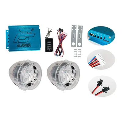 BOCINAS C/ALARMA TRANSPARENTES (2.5 PULGADAS Y ENTRADA USB, RADIO)