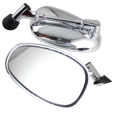 ESPEJOS ALESSIA CROMADO CHOPPER  ROSCA 10MM