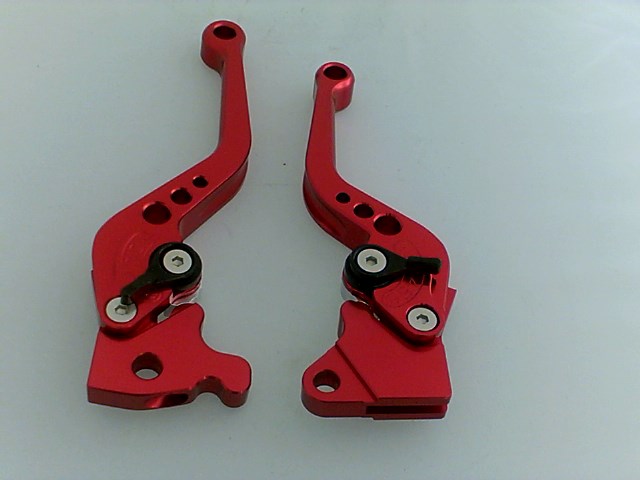 MANIJAS DE FRENO EN ALUMINIO DE ALTA TECNOLOGIA MOTONETAS (ROJA)