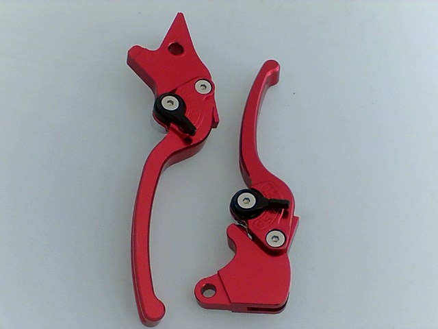 MANIJAS DE FRENO EN ALUMINIO DE ALTA TECNOLOGIA WS 150 / TERRA X 150 / X5(ROJO)