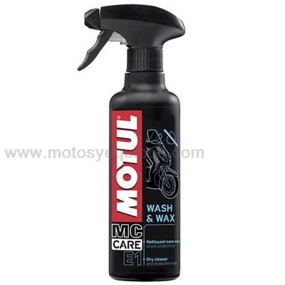 CERA Y ABRILLANTADOR MOTUL E1 WASH AND WAX ATOMIZADOR 400ML
