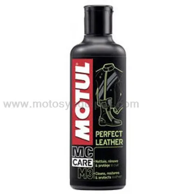 CERA Y ABRILLANTADOR MOTUL M3 PERFECT LEATHER 250ML RESTAURA