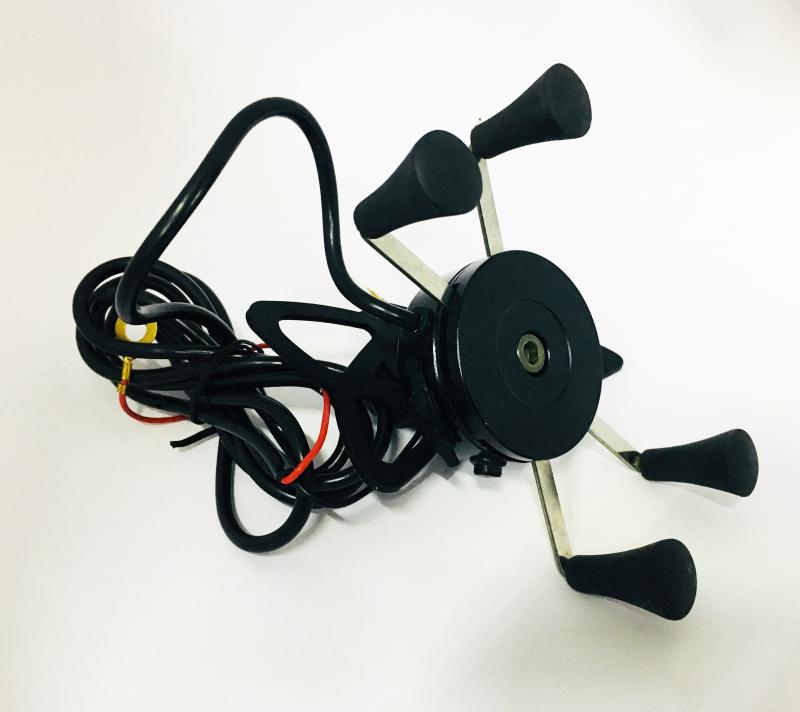PORTA CELULAR JSMX C/CARGADOR USB INTEGRADO NEGRO