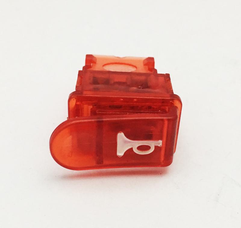 BOTON CLAXON PEQUEŃO ROJO