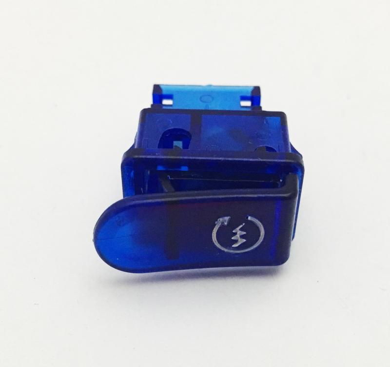 BOTON ENCENDIDO DE MOTOR PEQUEŃO AZUL