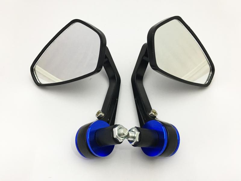 ESPEJOS JSMX TIPO CAFE RACER AZUL