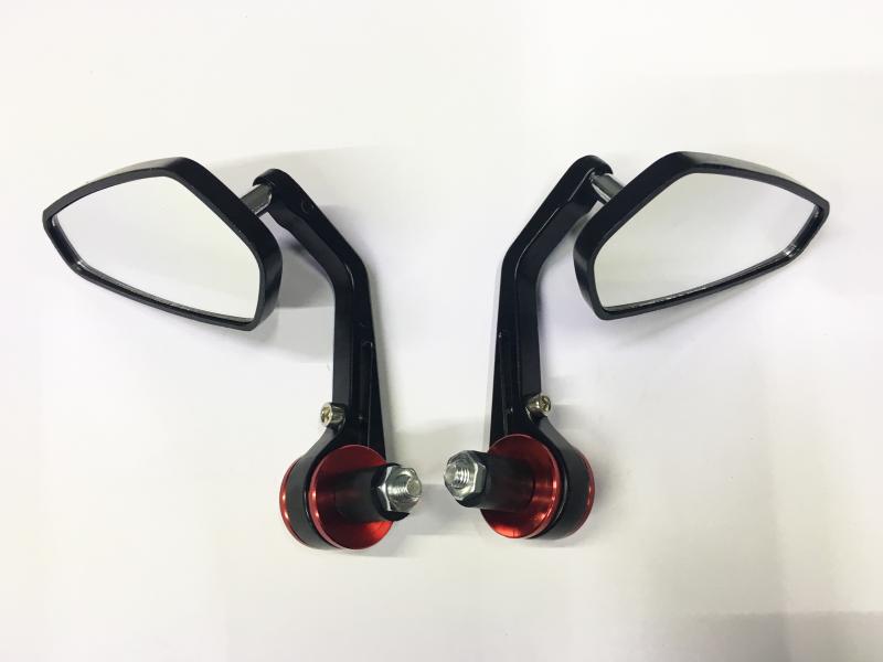 ESPEJOS JSMX TIPO CAFE RACER ROJO
