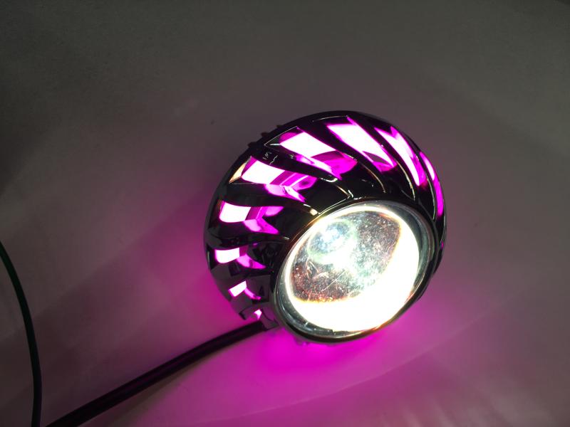 FOCO FARO LED CON REMOLINO Y OJO ANGEL ROSADO
