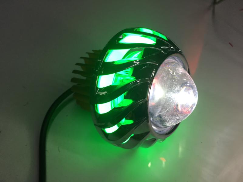 FOCO FARO LED CON REMOLINO Y OJO ANGEL VERDE