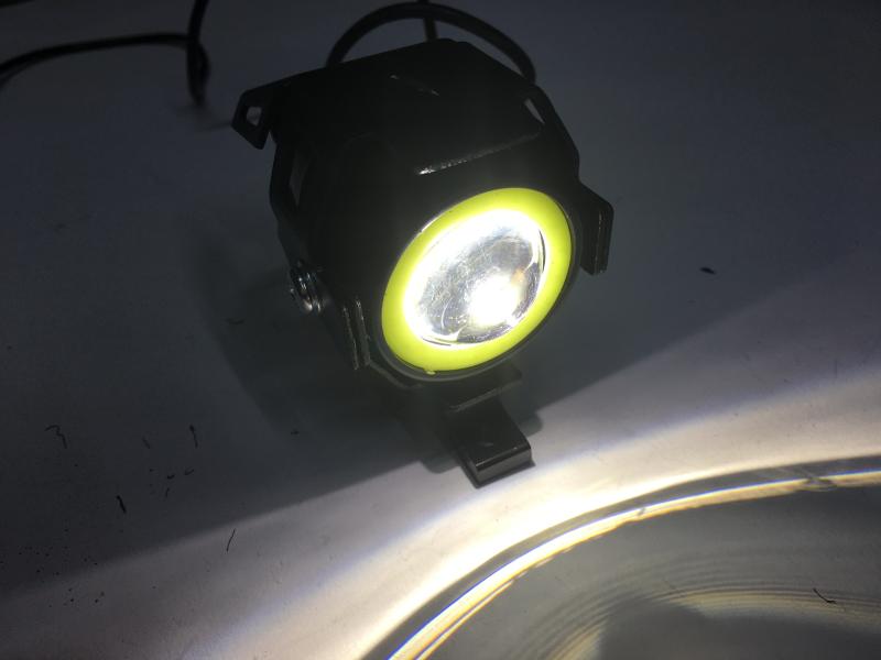 FARO JSMX AUXILIAR EXPLORADORA MINI NEGRA LUZ BLANCA DESTELLO BLANCO GOMA LIMON