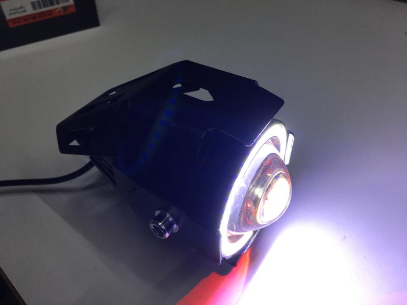 FARO JSMX AUXILIAR EXPLORADORA NEGRA LUZ BLANCA OJO ANGEL PURPURA REFLEJOS ROJOS
