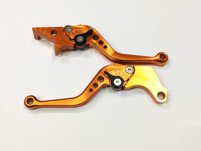 MANIJA EMBRAGUE Y FRENO MOXI CBR NARANJA ALUMINIO