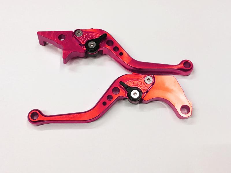 MANIJA EMBRAGUE Y FRENO MOXI CBR ROJA ALUMINIO