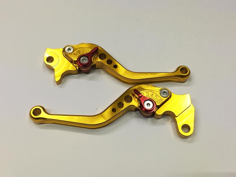 MANIJA EMBRAGUE Y FRENO MOXI FZ16 DORADO ALUMINIO