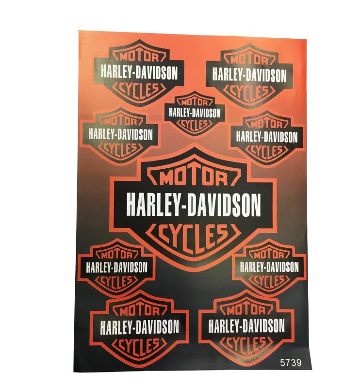 CALCOMANIA HARLEY DAVIDSON PLANA