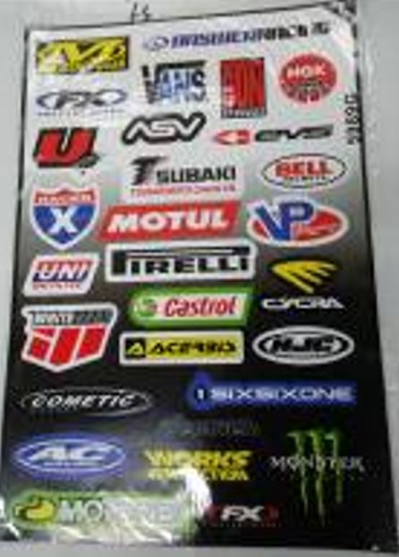 CALCOMANIA MULTIPLES LOGOS