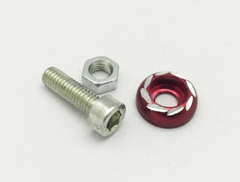 TORNILLO DECORATIVO ROJO REDONDO