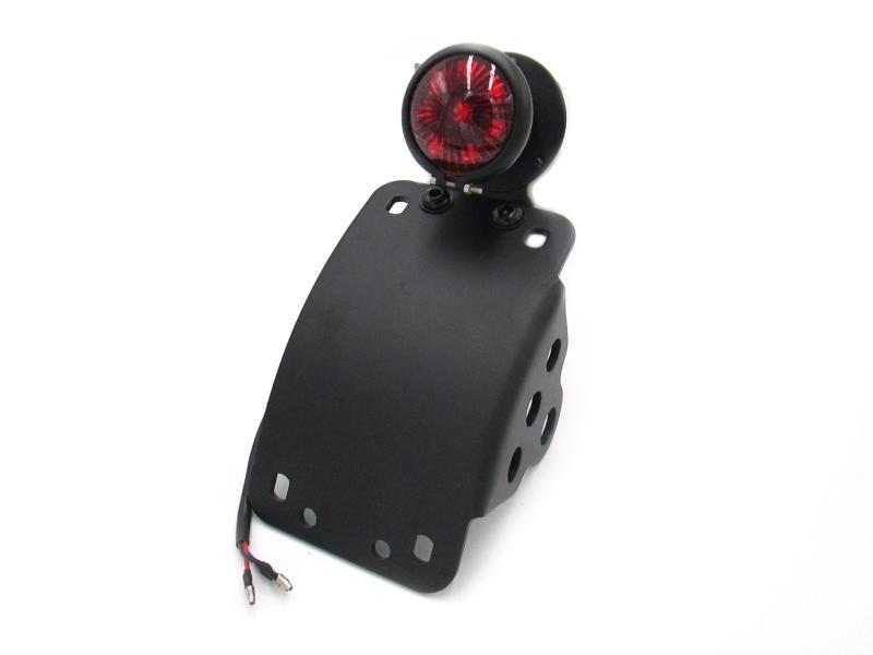 STOP TRASERO PORTA PLACA LATERAL MICA REDONDA ROJA