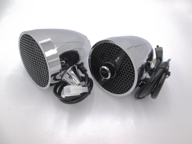 BOCINAS C/ALARMA BLUETOOTH CROMO