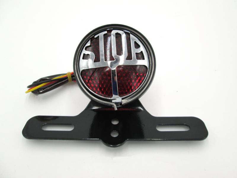 STOP TRASERO LETRERO CON PORTAPLACA TRASERA