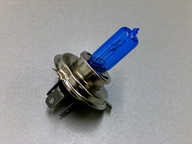FOCO FARO HALOGENO H4 18W AZUL COMPLETO (MOTONETAS, HONDA CARGO 125)