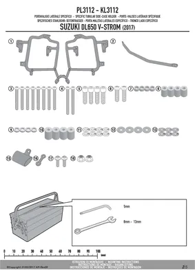 SOPORTE LAT SUZ DL650 V STROM 17 K3112 KAPPA