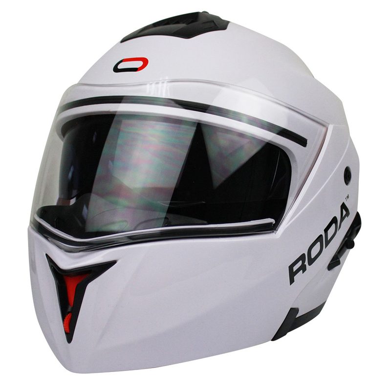 CASCO RODA REVENGE S BLANCO ABATIBLE