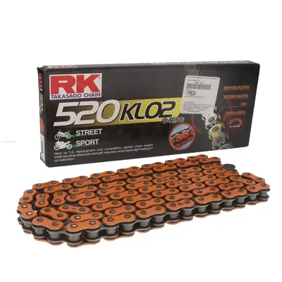 CADENA 520 KRO - 120 O RING NARANJA RK