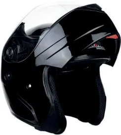 CASCO IRON RACING NEGRO BRILLO XL IR108 DOT ABATIBLE