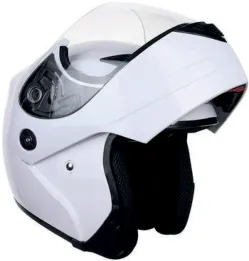 CASCO IRON RACING BLANCO L ABATIBLE DOT IR108