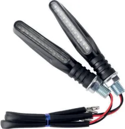 DIRECCIONAL MASUDA NEGRO MATE 12 LEDS AZUL