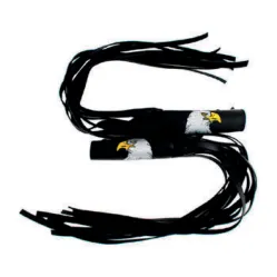 BARBAS CUBREMANOPLA PARA CHOPER 70CM LARGO AGUILA BLANCA