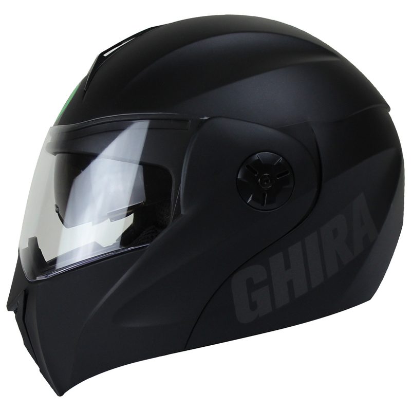 CASCO GHIRA GH1000 L NEGRO MATE ABATIBLE SVS