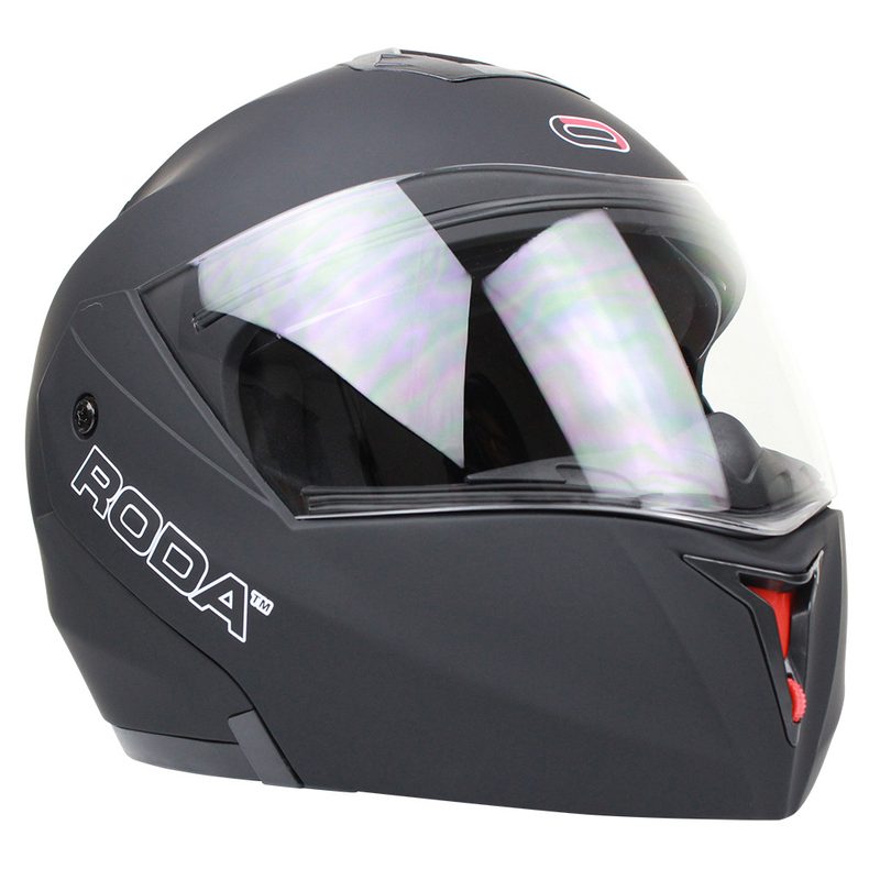 CASCO RODA REVENGE S NEGRO MATE ABATIBLE