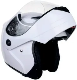 CASCO IRON RACING BLANCO M DOT ABATIBLE IR108II DOT