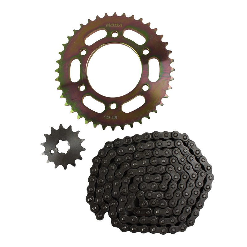 KIT ARRASTRE RODA FZ16 40X14 CADENA 428HX130
