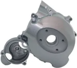 TAPA DE CARTER IZQUIERDO COMPLETO FT-125 / FT-150 / KURAZAI CLASSIC 125 / DELIVERY MAX 150 2008 GRIS