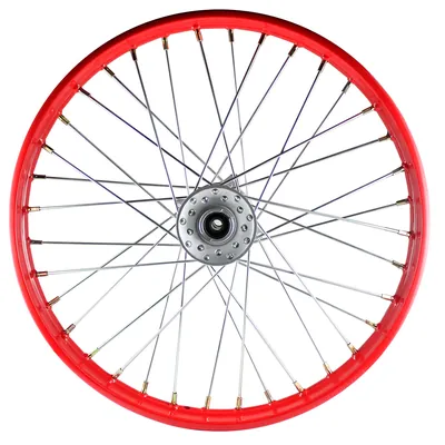 RIN ALESSIA DEL 19 DM125 17-21 RAYOS DISCO 1.40 X 19 COMPLETO ROJO