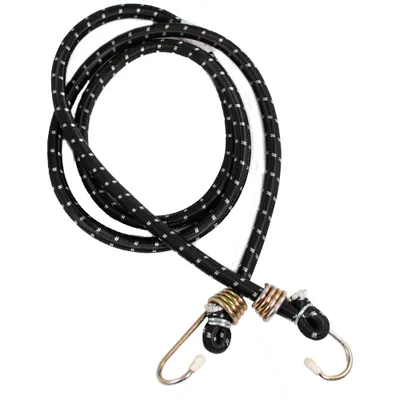 CUERDA ELASTICA ALESSIA NEGRA (ESLINGA) 150 CM EXTERIOR: 100% POLIPROPILENO INTERIOR: 100% ELASTANO