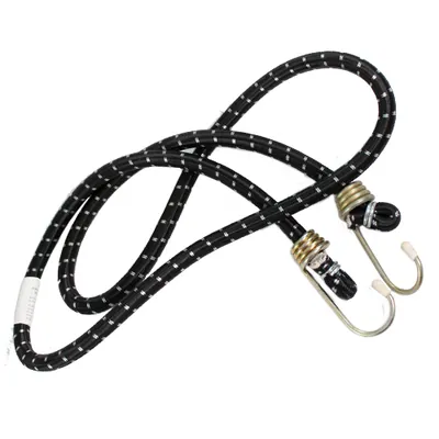 CUERDA ELASTICA ALESSIA NEGRA (ESLINGA) 120 CM EXTERIOR: 100% POLIPROPILENO INTERIOR: 100% ELASTANO