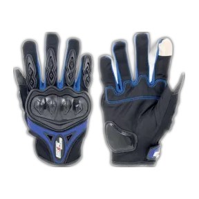 GUANTE IRON RACING TACTIL TOUCH NAVEGADOR AZUL TALLA L