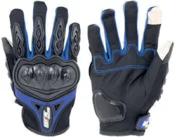 GUANTE IRON RACING TACTIL TOUCH NAVEGADOR AZUL TALLA XL