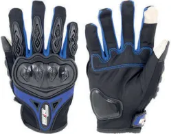 GUANTE IRON RACING TACTIL TOUCH NAVEGADOR AZUL TALLA XXL