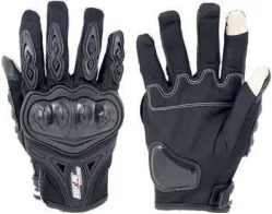 GUANTE IRON RACING TACTIL TOUCH NAVEGADOR NEGRO TALLA M