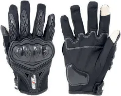 GUANTE IRON RACING TACTIL TOUCH NAVEGADOR NEGRO TALLA XL