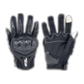 GUANTE IRON RACING TACTIL TOUCH NAVEGADOR NEGRO TALLA XL