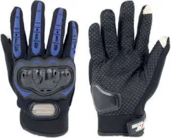 GUANTE IRON RACING TACTIL TOUCH PHOENIX AZUL TALLA L