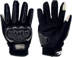 GUANTE IRON RACING TACTIL TOUCH PHOENIX NEGRO TALLA M