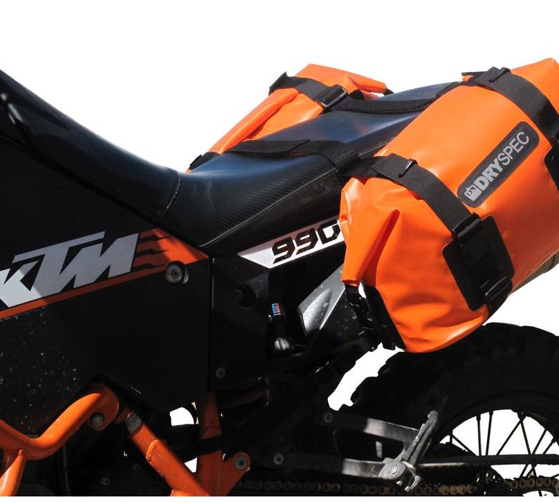 DRYSPEC D20 DRY SADDLE BAG SET, ORANGE