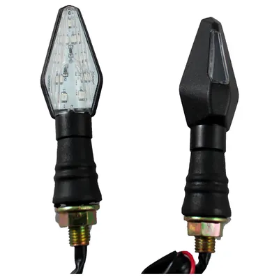 DIRECCIONAL ALESSIA BLACK DIAMOND LUZ AMARILLA 12 V 3 LED POSTERIOR BASE GOMA UNIVERSAL